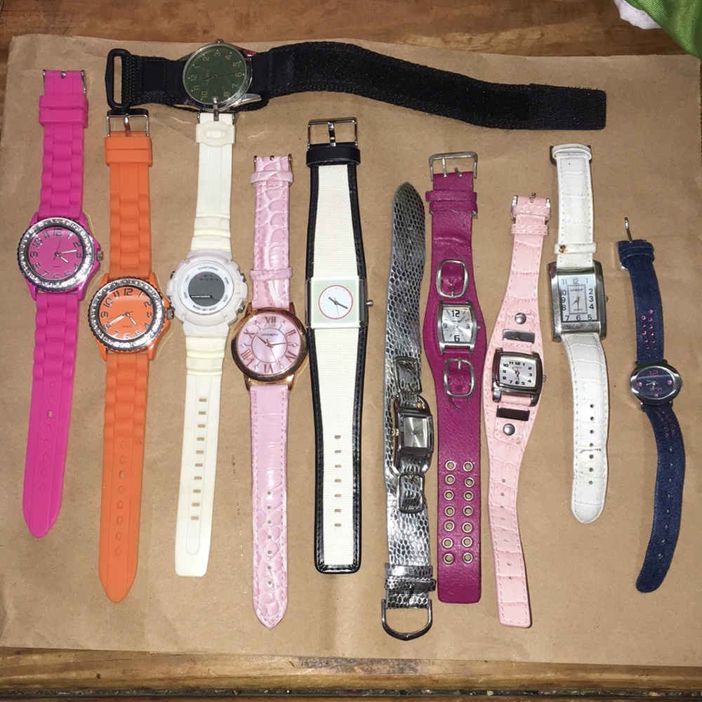Watch lot 11 watches untested reuse fix recycle craft